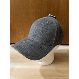 NWT VRST Mens Flannel Strapback Cap Charcoal Gray Heather Hat Soft Adjustable